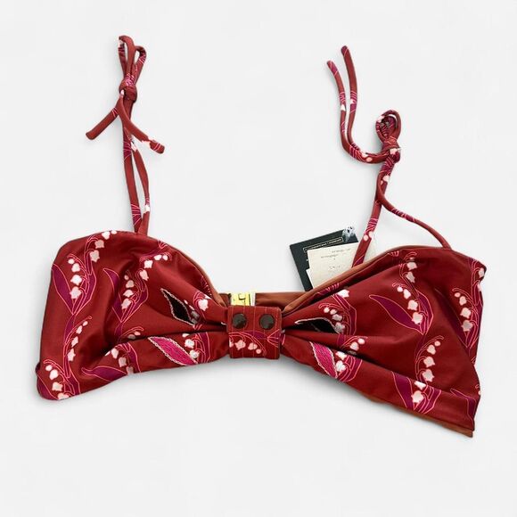 NEW Juan De Dios San Miguel Hand Embroidered Multi way Bikini Top Bra M - Picture 2 of 8